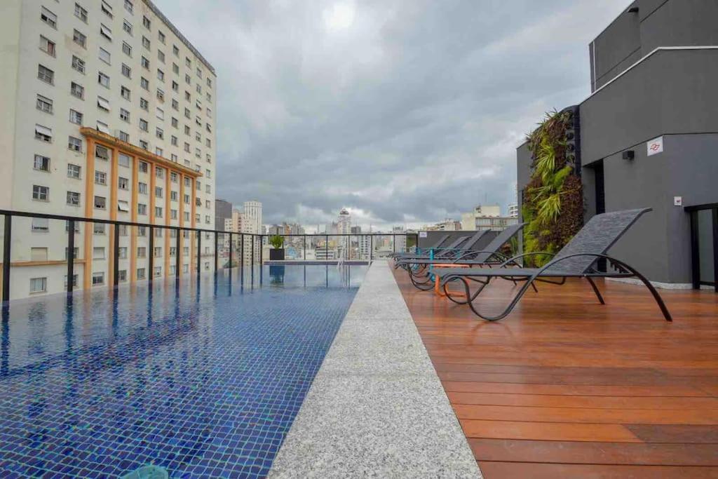 Апартаменты Studio Lindo Ao Lado Do Metro Santa Cecilia Сан-Пауло Экстерьер фото